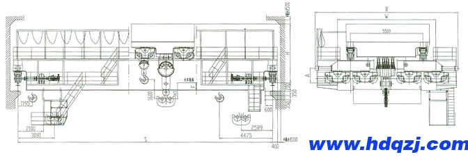 QD型200/50噸電動(dòng)雙梁吊鉤橋式起重機(jī)