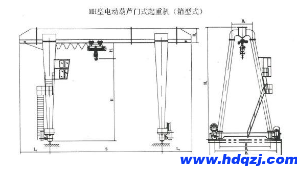 20噸MH型單梁龍門吊