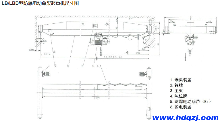 防爆電動單梁起重機